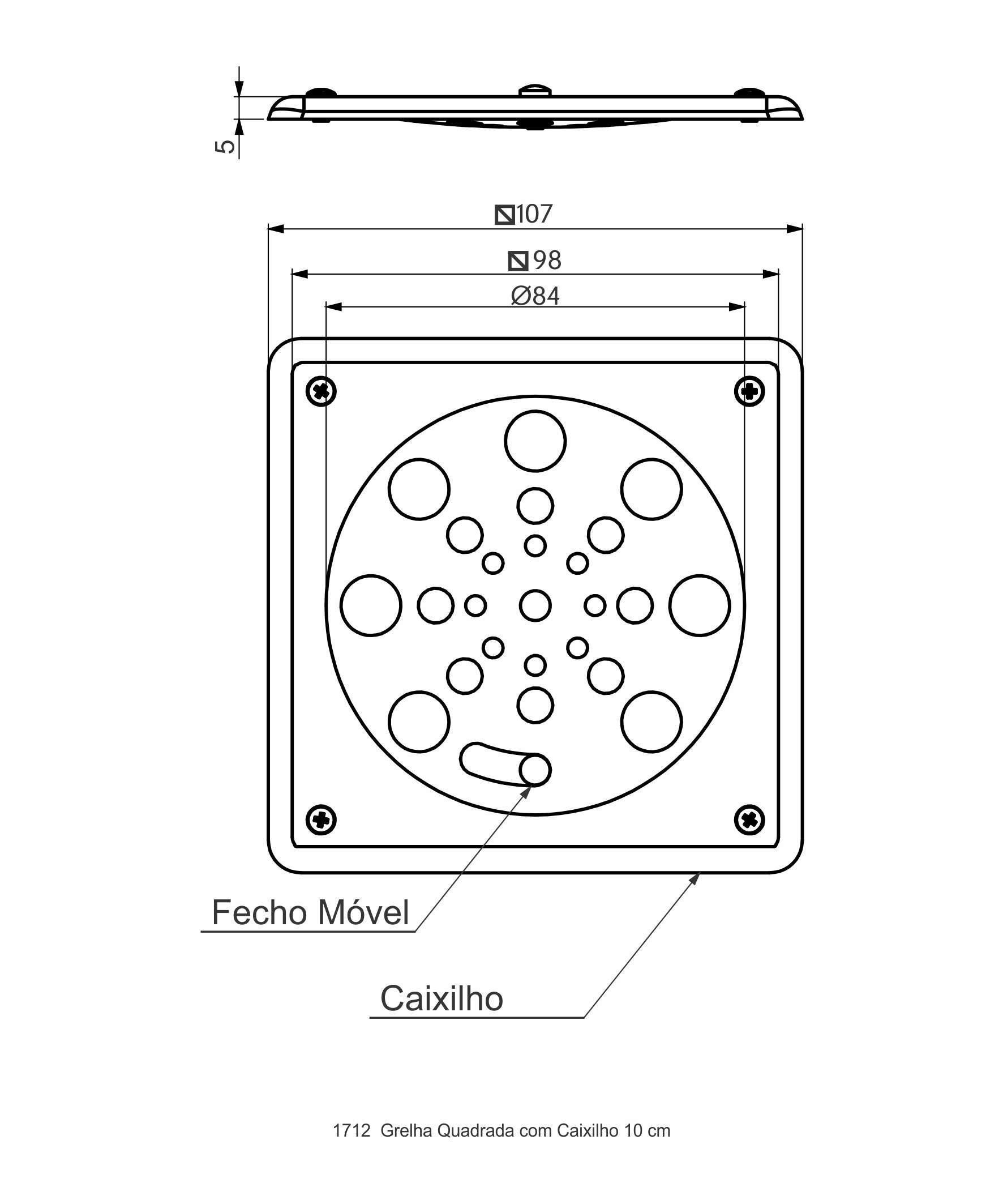 11000710_-_1712_Grelha_quadrada_com_caixilho_10cm