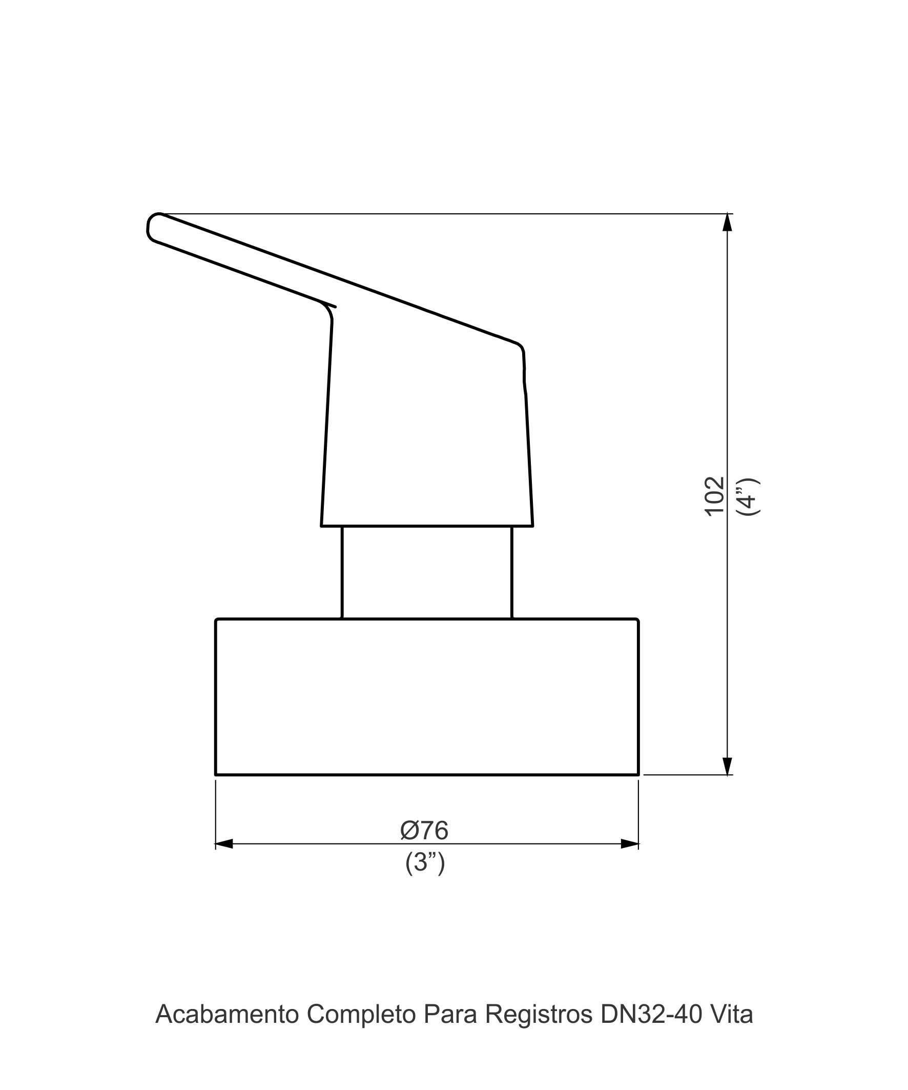 11641010 - C39 Acabamento para registro base deca DN 32-40 - Vita